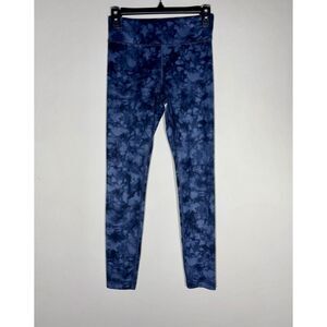 AthletaGirl High‑Rise “Chit Chat” Printed Leggings Blue Marble XL/14 Girls